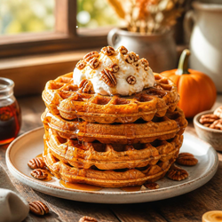 PUMPKIN PECAN WAFFLE