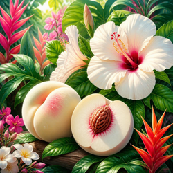 WHITE PEACH &amp; HIBISCUS